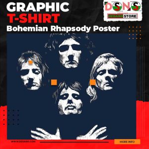 Limited - Graphic T-shirt Bohemian Rhapsody Poster Queen Fan Art