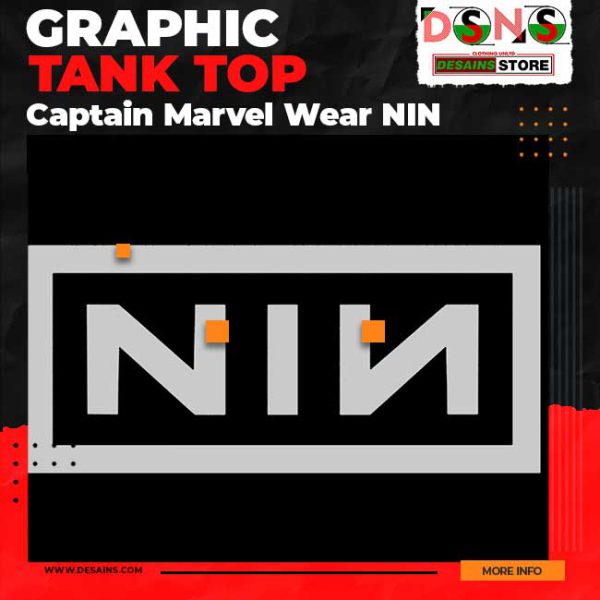 NIN Nine Inch Nails Graphic Tank Top Inspired by Carol Danvers