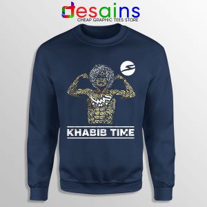 Sweatshirt Navy Khabib Time Next fight UFC Merch Quotes