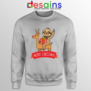 Sweatshirt Sport Grey Cute Sloth Christmas Gifts Meme