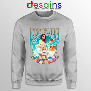 Sweatshirt Sport Grey LA to the Moon Tour Lana Del Rey Albums