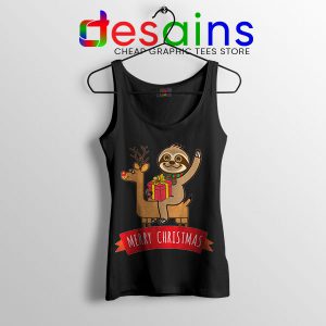 Tank Top Black Sloth Merry Christmas Gift From Goonies