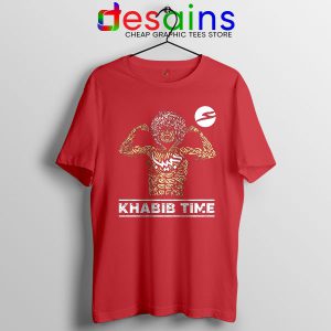 Tee Shirt Red Khabib Time Next fight UFC Merch