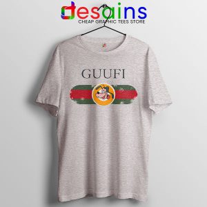 Tshirt Sport Grey Guufi Gucci Goofy Movie Mickey Donald