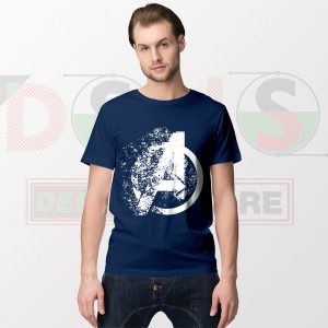 Assemble Avengers Endgame Distressed Logo T-Shirt