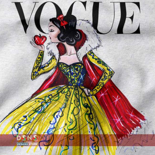 Vogue Fantasy Queen T-Shirt with Disney princess art design – DESAINS STORE