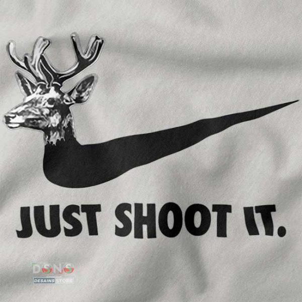 Deer Head Nike Parody Sweatshirt – Just Shoot It Graphic