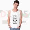 Drawing Stormtrooper KAWS Funny Tank Top - Star Wars Art