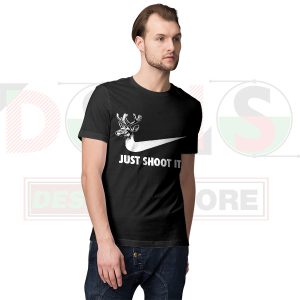 Just Shoot It Hunting Tee – Buck Deer Parody NIKE Shirt