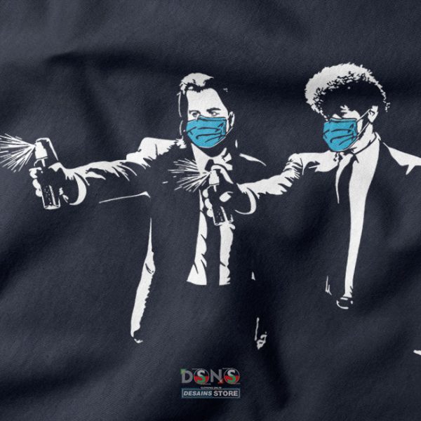 Masked Pulp Fiction Tank Top – Iconic Duo Parody Design