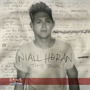 White Music Lovers Tee Featuring Niall Horan This Town Artwork