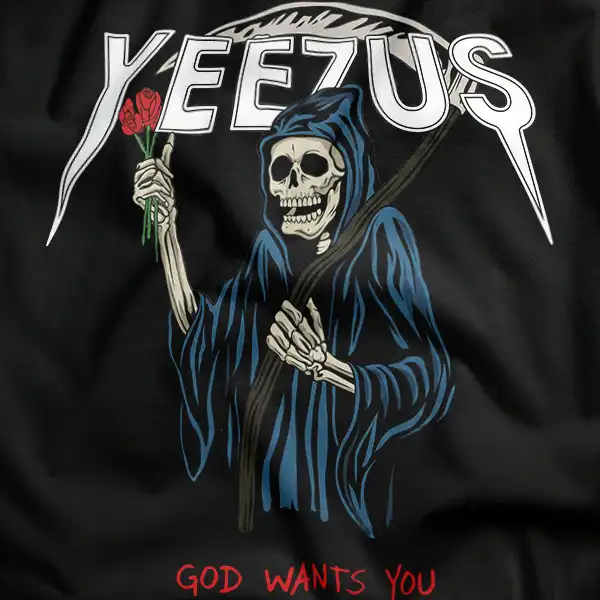 Kanye West Yeezus Skull Shirt - Day of the Dead