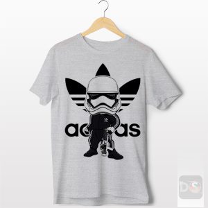 Artwork Stormtrooper Star Wars Adidas Sport Grey Tshirt