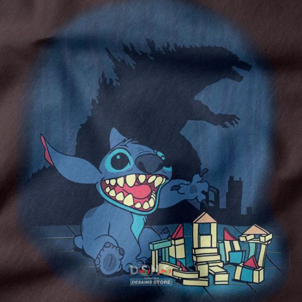 Stitch Godzilla King of the Monsters T-Shirt – Funny Disney Kaiju Mashup