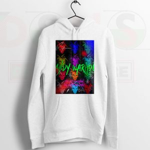 Trendsetting Warhol Pop Art hunger Hoodie White