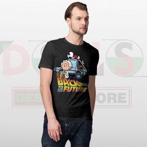 Emmett Brown With Snoopy Unite T-Shirt Cartoon