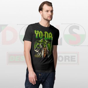 Fear Leads to the Dark Side Yoda T-Shirt - Retro Star Wars Art