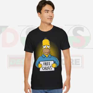 Free Chugs - Thirsty Homer Tee