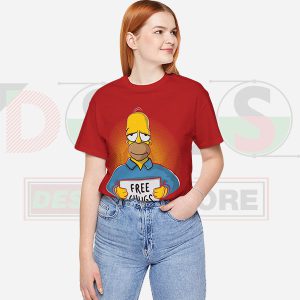Free Chugs - Thirsty Homer Womens T-shirt