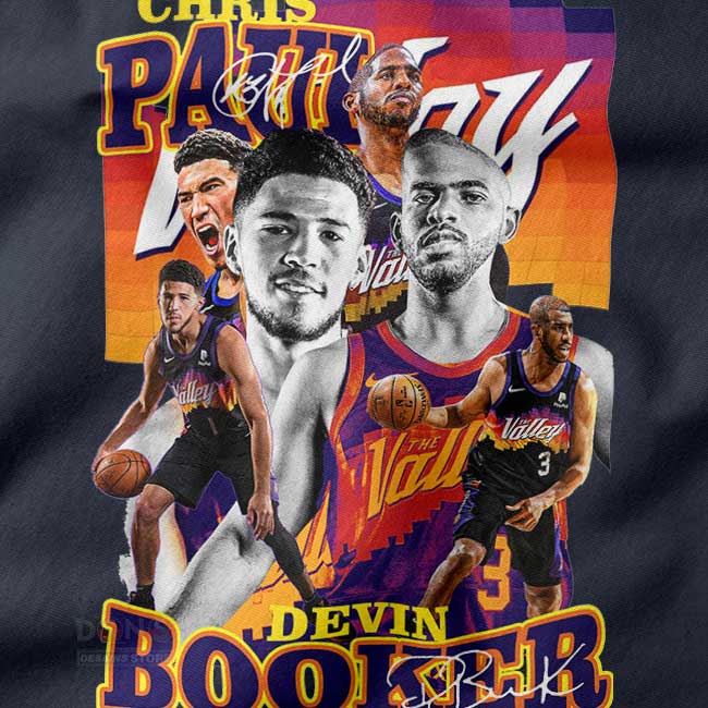 Devin Booker & Chris Paul Basketball Graphic Shirt
