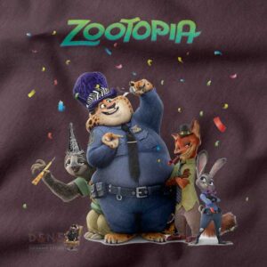 Funny Zootopia Cartoon Character Tee for Disney Fans