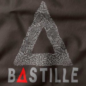 Bastille and Bring Me The Horizon rock band logo T-shirt