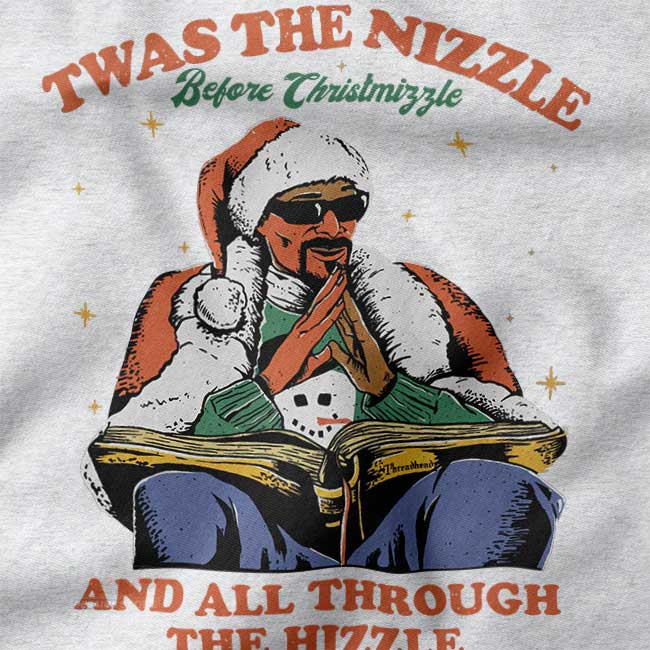Cozy winter pullover featuring vintage Snoop Dogg art