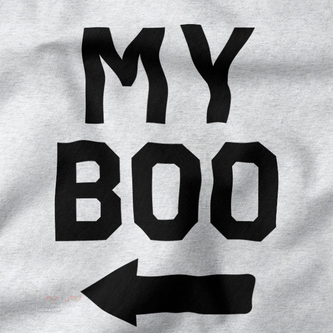 Cute couple tank top set with Boo and Bae text