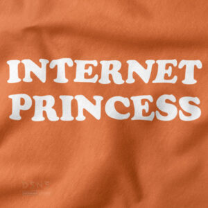 Cute digital princess meme tee in cozy streetwear style