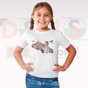 Disney Sofia the First animated graphic T-shirt in pastel colors