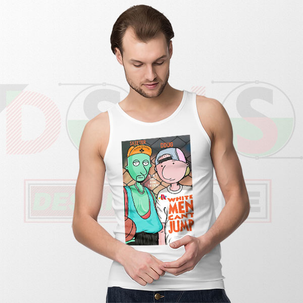 Doug Can't Jump Parody Tank Top Funny 90s Basketball