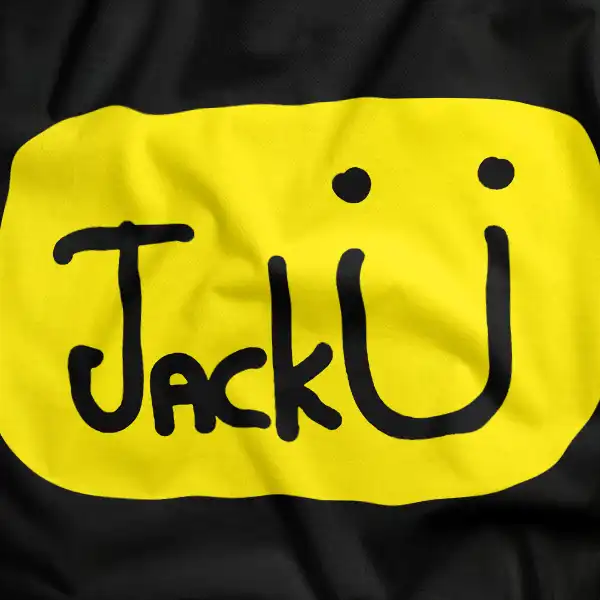 Classic Jack U Smiley Logo Tee Skrillex Diplo Fan Merch