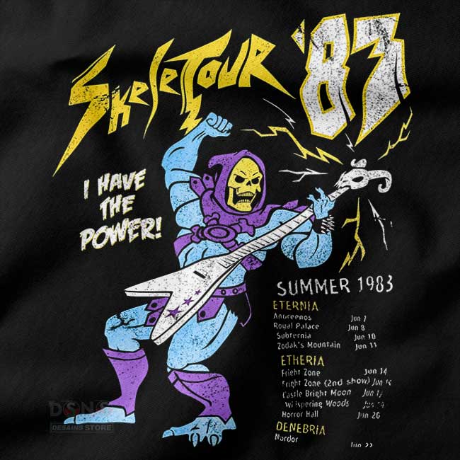 80s inspired Skeletour band style pullover