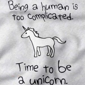 Cute unicorn quote streetwear T-shirt