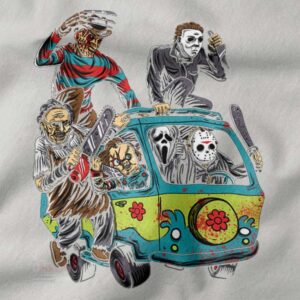Dark graphic Massacre Machine Halloween sweatshirt