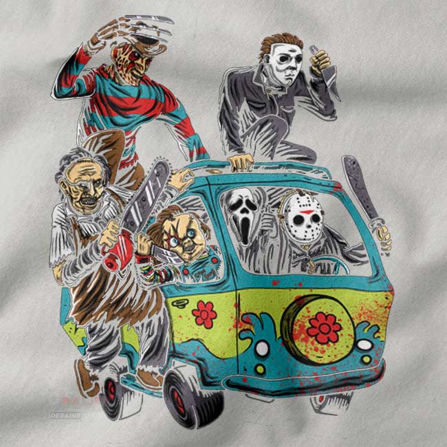 Dark graphic Massacre Machine Halloween sweatshirt