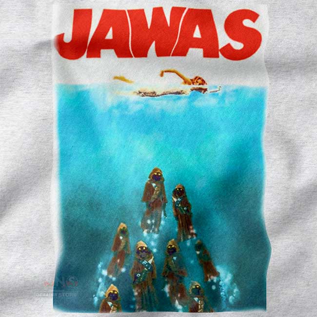 Funny sci-fi shark movie mashup crewneck sweatshirt
