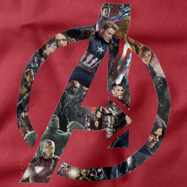 Marvel Infinity War graphic tee front print