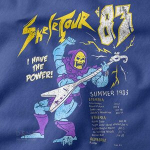 Retro skeleton 80s tour graphic sleeveless shirt