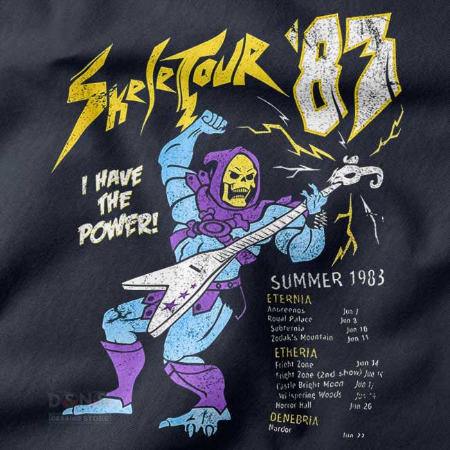 Retro skeleton tour graphic hoodie streetwear