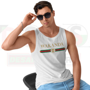 Wakanda Logo Tank Top – Black Panther Inspired Streetwear