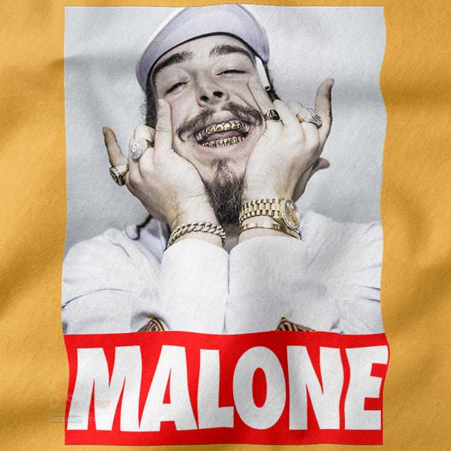 American rapper Post Malone graphic tee streetwear outfit