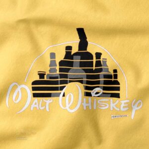 Funny Malt Whiskey parody text graphic shirt