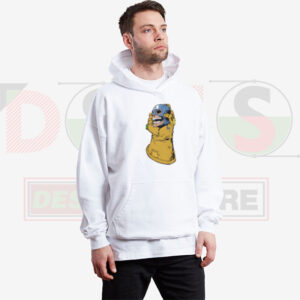 Thanos vs Captain America Hoodie – Marvel Infinity War Battle Graphic