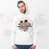Cute Sloth Too Lazy To Worry Graphic Hoodie