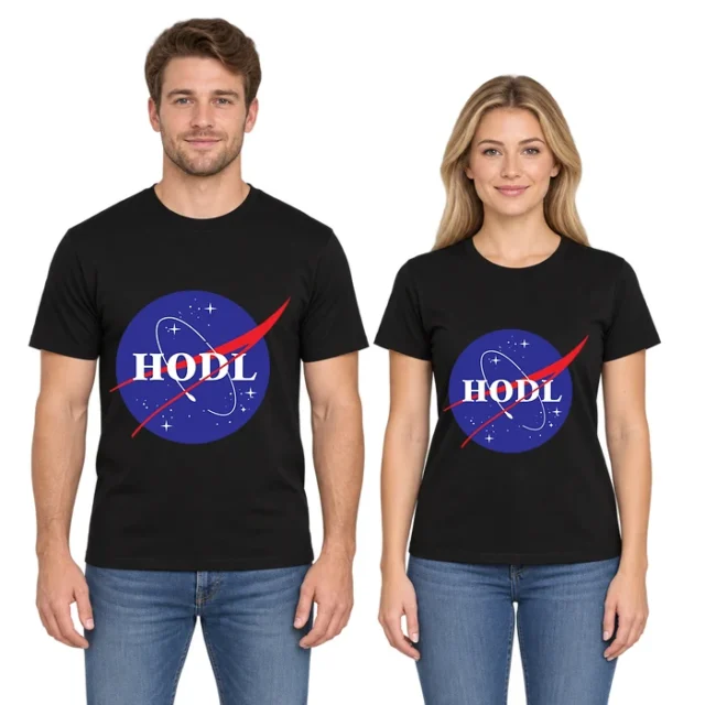 NASA Parody HODL Crypto Meme T-Shirt