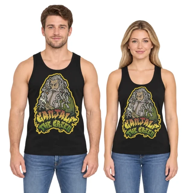 Ganjalf The Green Wizard Smoking Pipe T-Shirt