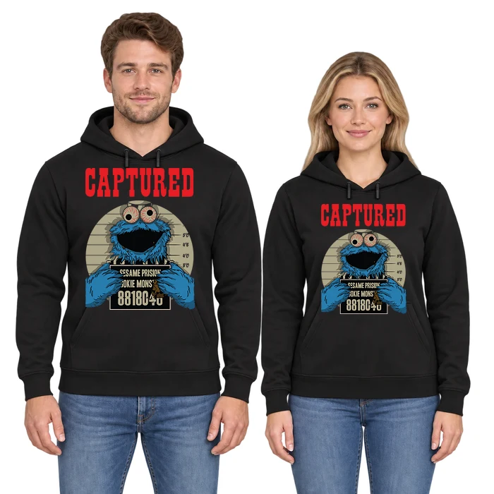 Captured Monster Mugshot Parody Hoodie