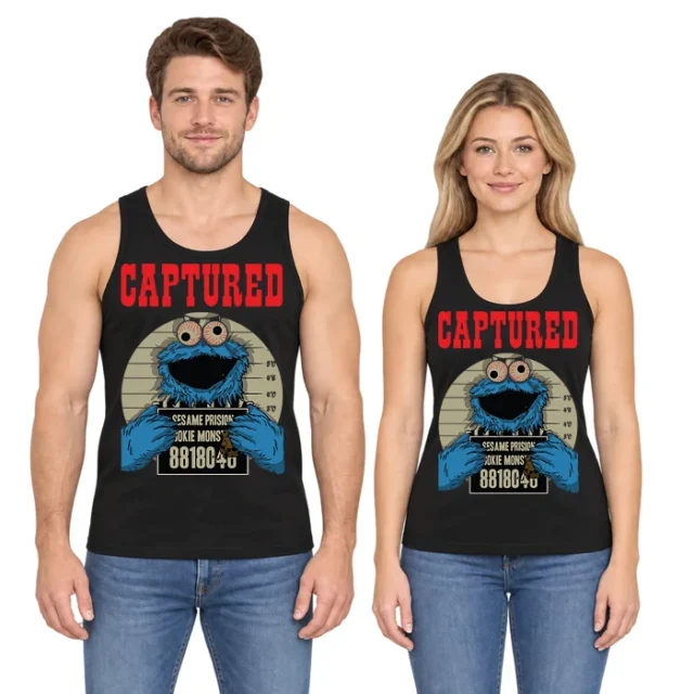 Captured Monster Mugshot Parody T-Shirt